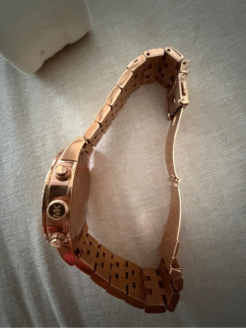 Michael Kors Rose Gold Crystal Accent Chronograph Watch